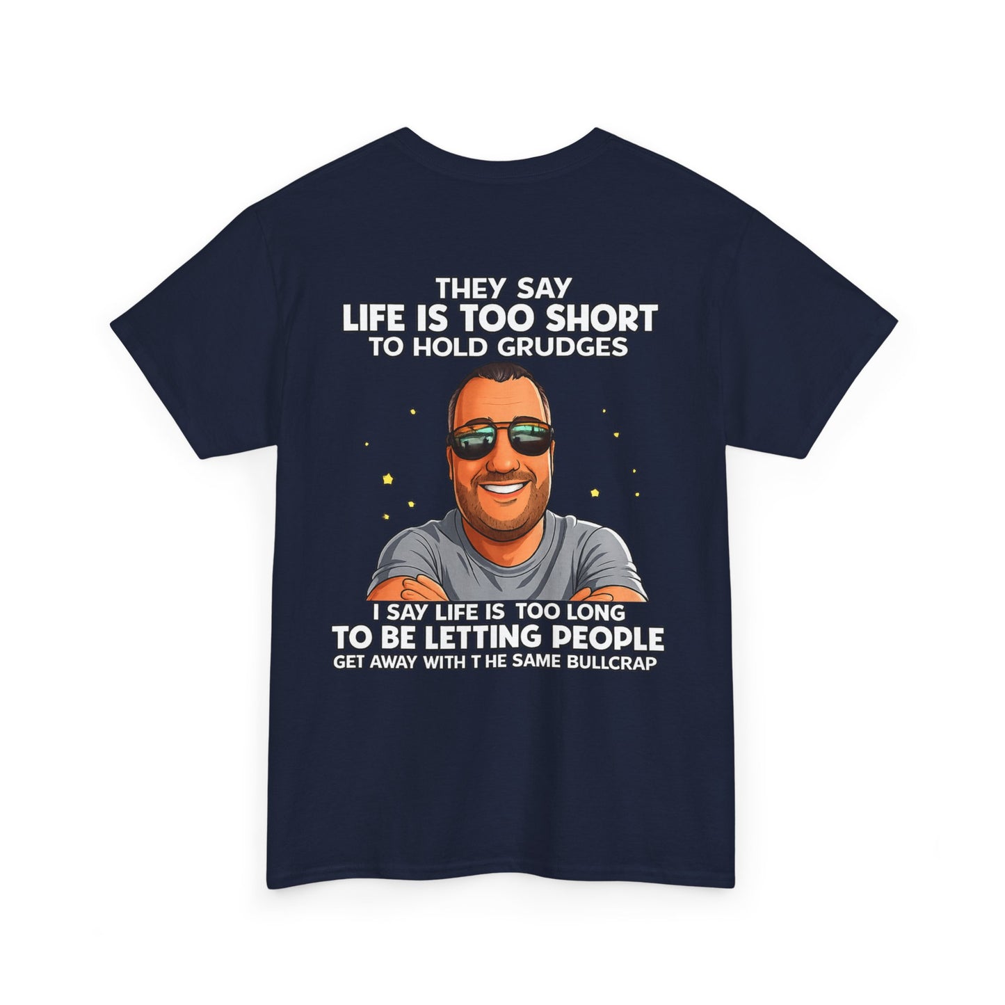 Graphic Tee — “Life Is Too Short” Funny Retro Portrait T-Shirt