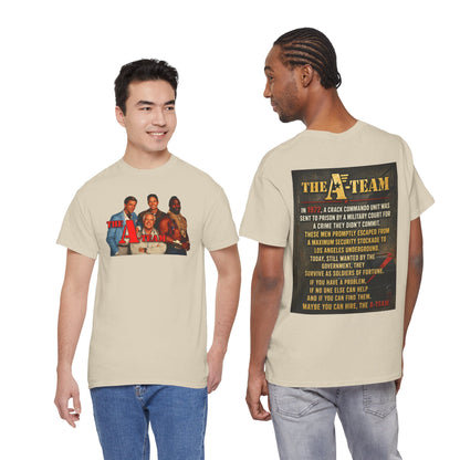 A-Team Graphic Tee — Retro TV Series Logo & Character Poster T-Shirt