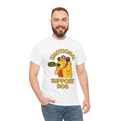 Emotional Support Dog T-Shirt — Cute Cartoon Comfort Pup Tee
