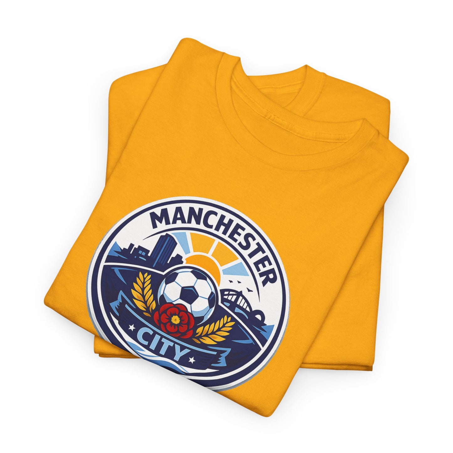 Manchester City Crest T-Shirt — Soccer Fan Tee