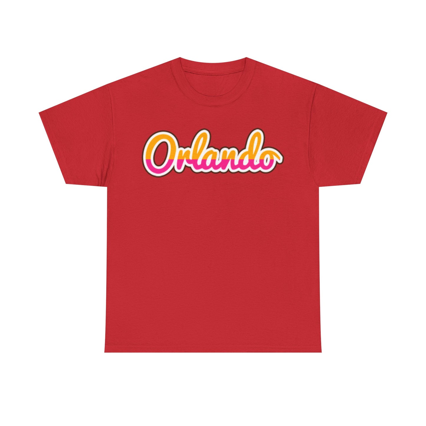 Orlando Retro Script Tee — Vintage Sunset City Souvenir Shirt
