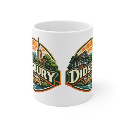 Didsbury Manchester Ceramic Coffee Cups, 11oz, 15oz