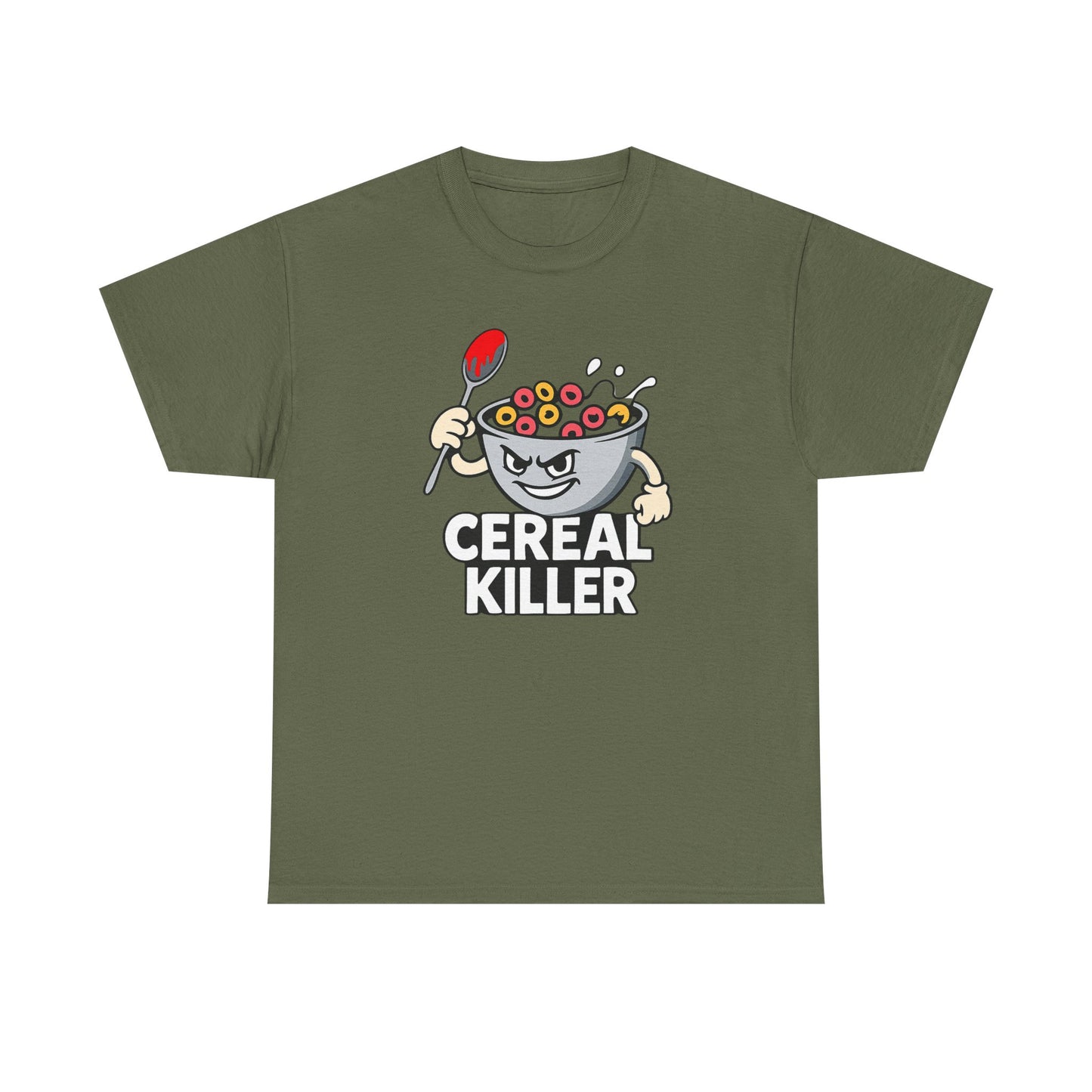 Cereal Killer Graphic Tee — Funny Breakfast Cartoon T‑Shirt