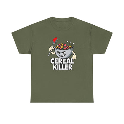 Cereal Killer Graphic Tee — Funny Breakfast Cartoon T‑Shirt
