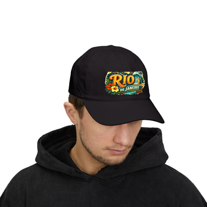 Rio de Janeiro Vintage Surf Dad Cap — Tropical Beach Hat