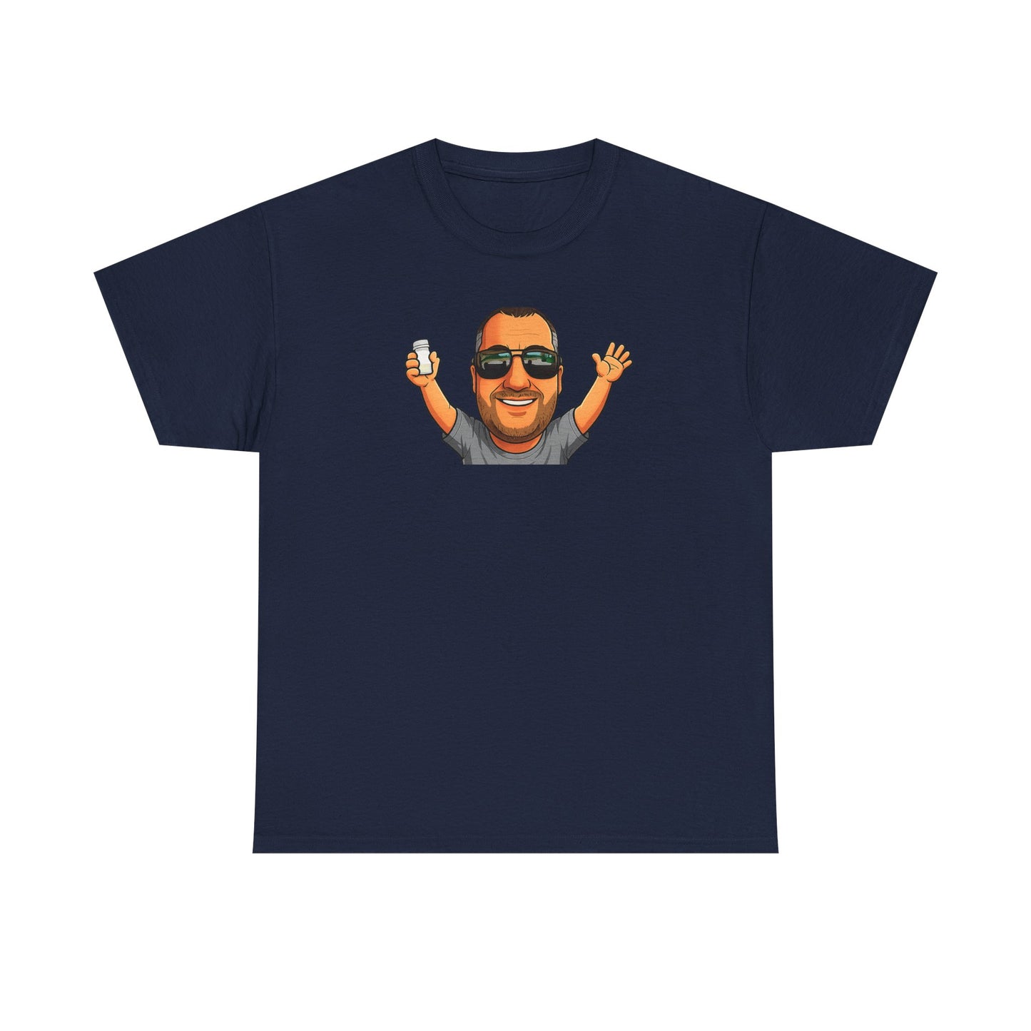Is It Too Late To Be Good? Tee — Funny Graphic T‑Shirt with Smiling Character