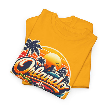 Orlando Retro Sunset T-Shirt — Vintage Florida Vacation Tee