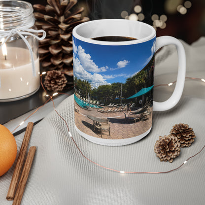 Rosen Inn Closest to Universal Poolside Photo Mug – Tropical Vacation Coffee Cup (11oz & 15oz)