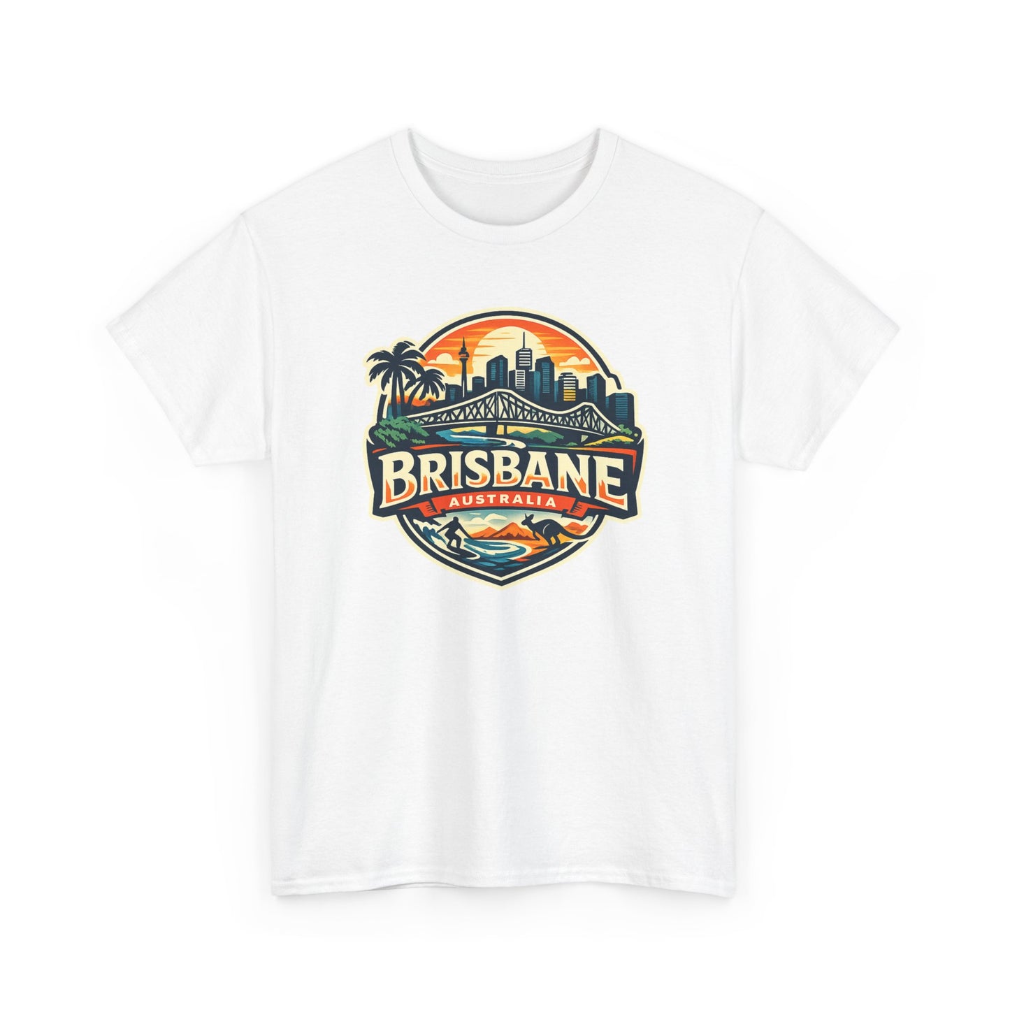 Brisbane Australia Vintage Sunset T-Shirt