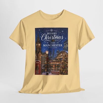 Manchester Christmas Tee — Merry Christmas 2026 Holiday T‑Shirt