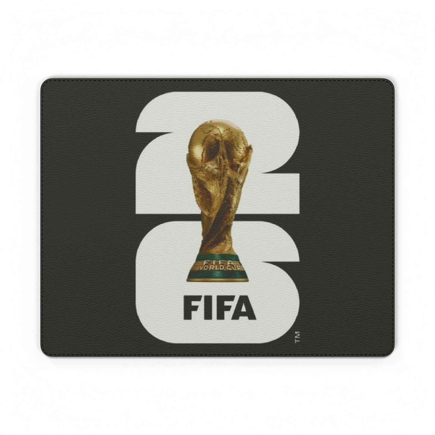 FIFA World Cup Trophy PU Leather Mouse Mat — Soccer Gaming Desk Pad