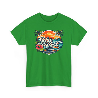 Key West Florida Keys T‑Shirt — Tropical Sunset Palm Beach Souvenir Tee