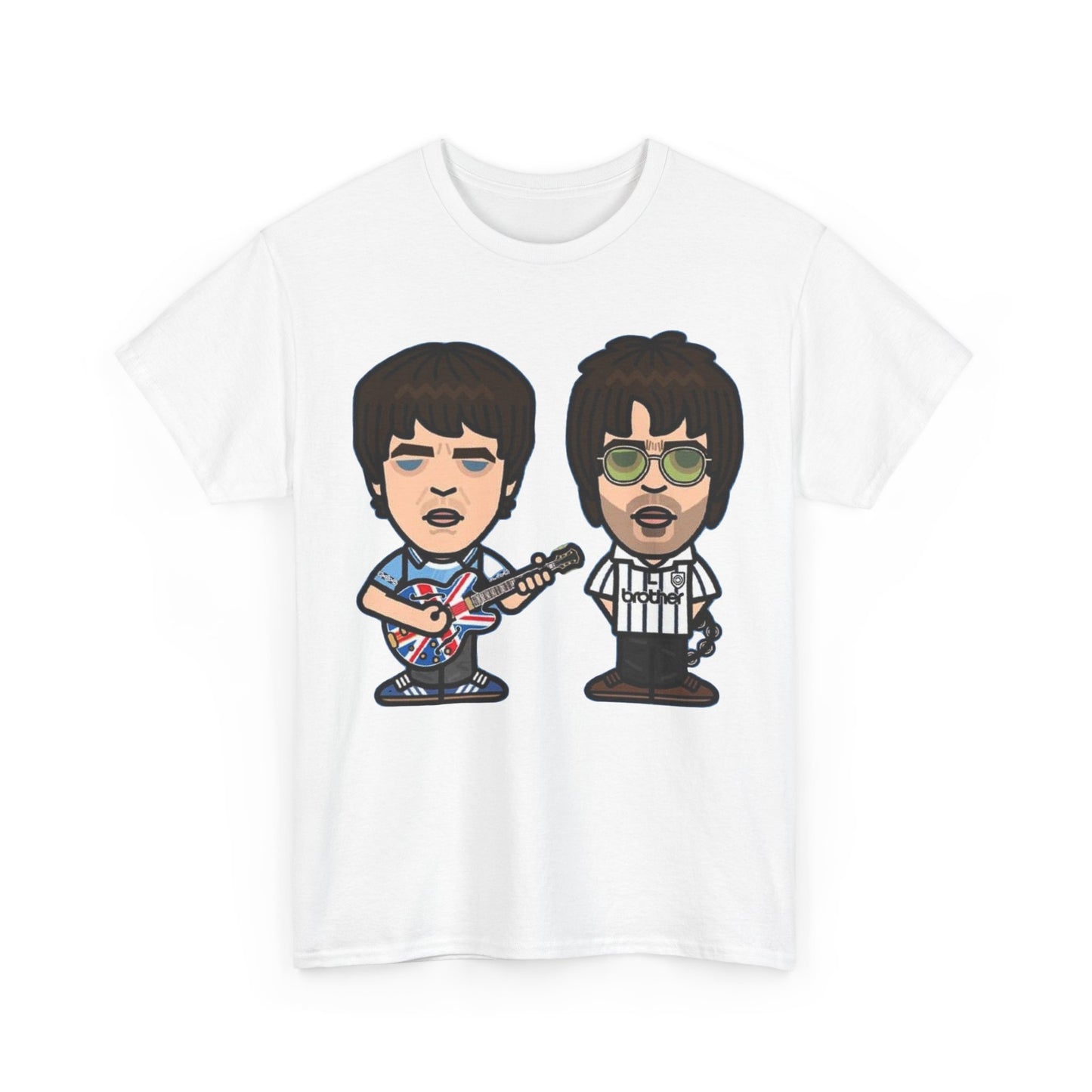 Oasis Noel & Liam Cartoon Rock Duo T-Shirt