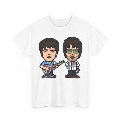 Oasis Noel & Liam Cartoon Rock Duo T-Shirt