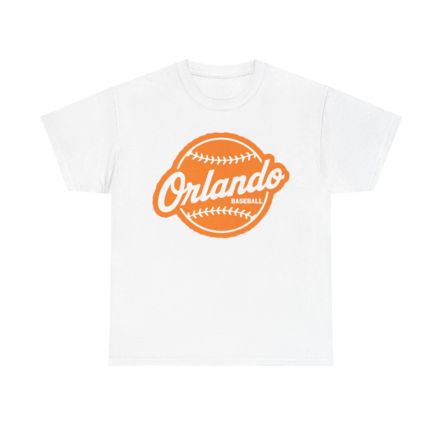 Orlando Baseball Tee — Vintage Orange Baseball Logo T‑Shirt