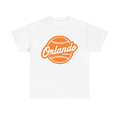 Orlando Baseball Tee — Vintage Orange Baseball Logo T‑Shirt
