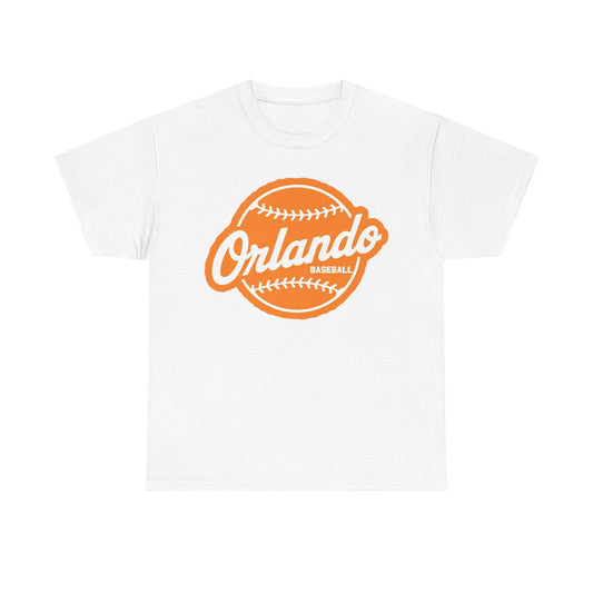 Orlando Baseball Tee — Vintage Orange Baseball Logo T‑Shirt