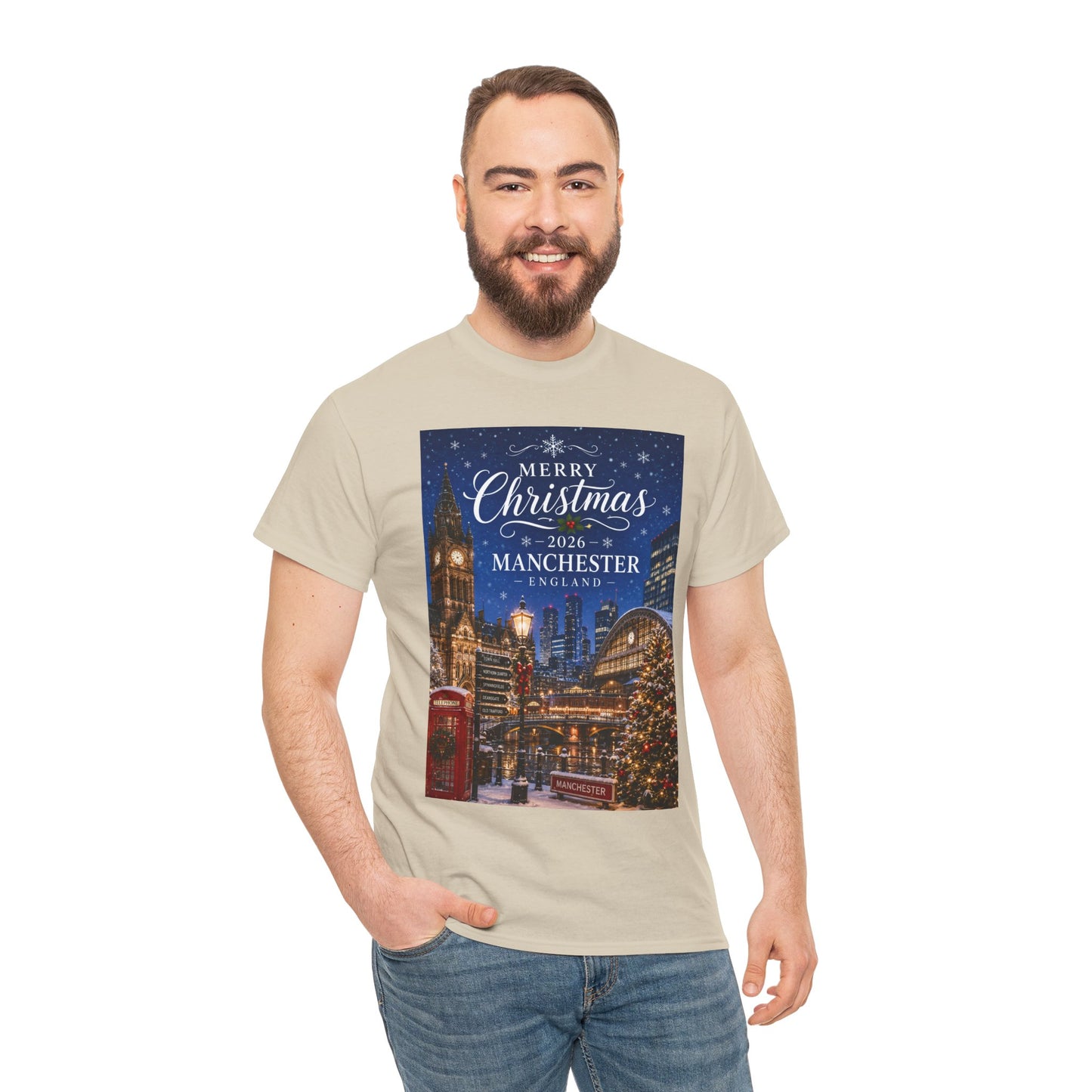 Manchester Christmas Tee — Merry Christmas 2026 Holiday T‑Shirt