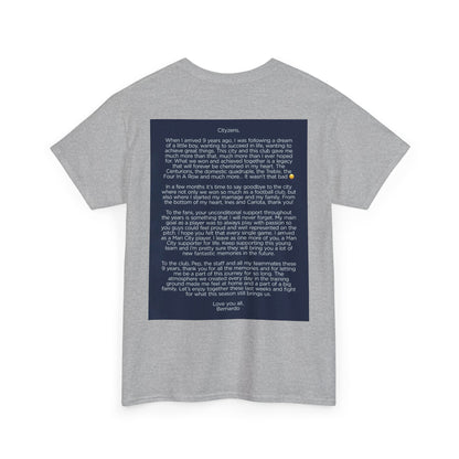Bernardo Silva Tribute Tee – Inspirational Letter & Celebrating Goal Moment