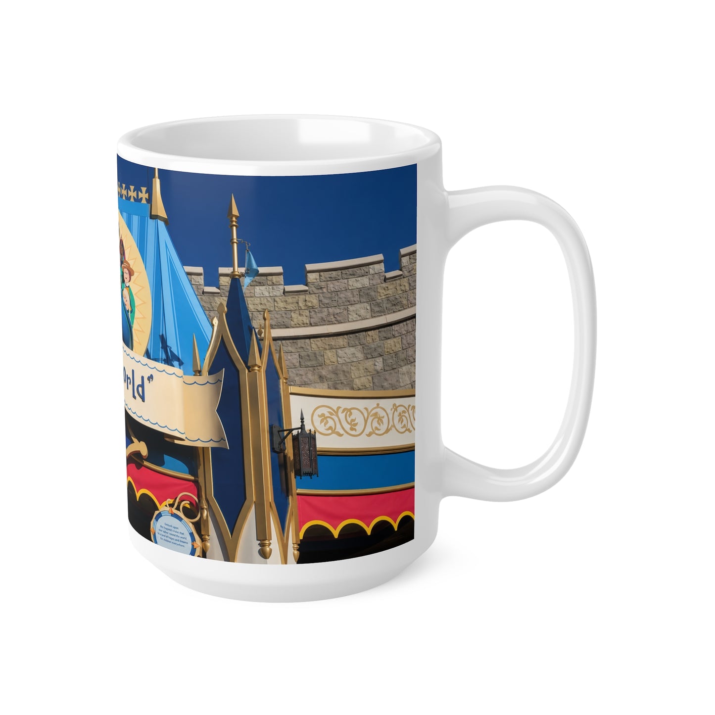 It's a Small World Ceramic Coffee Mug – Disneyland Attraction Design (11oz & 15oz)