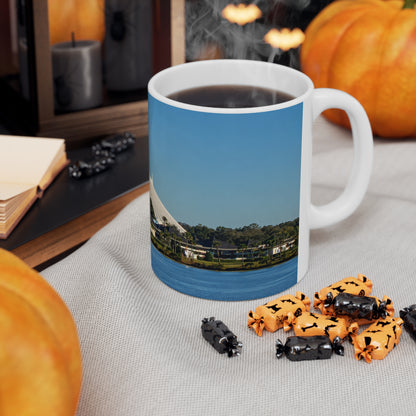 Space Mountain Skyline Mug — Scenic Theme Park Ceramic Coffee Cup (11oz & 15oz)