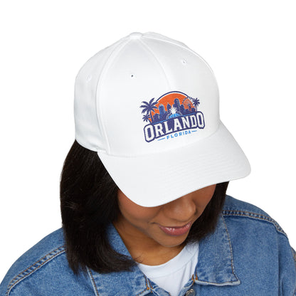 Orlando Florida Embroidered Baseball Cap — Sunset Skyline Hat