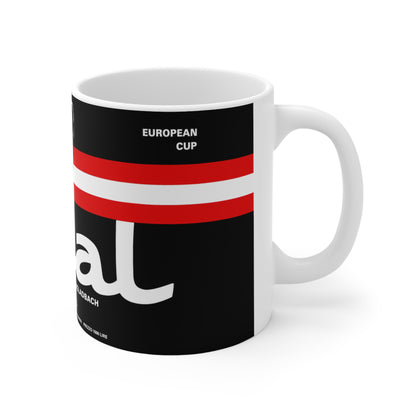 1977 European Cup Final Programme Cover Inspired Coffee Mug — Ceramic Cup (11oz/15oz)