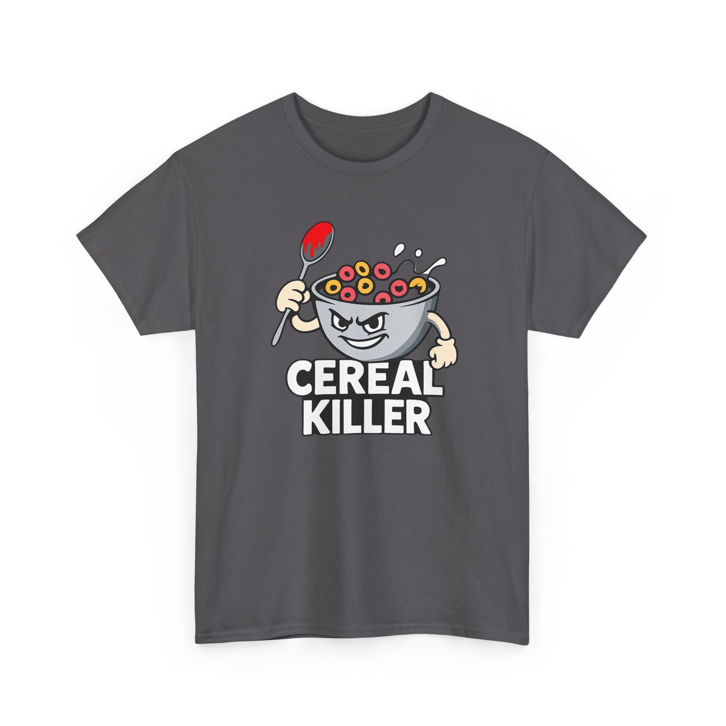 Cereal Killer Graphic Tee — Funny Breakfast Cartoon T‑Shirt
