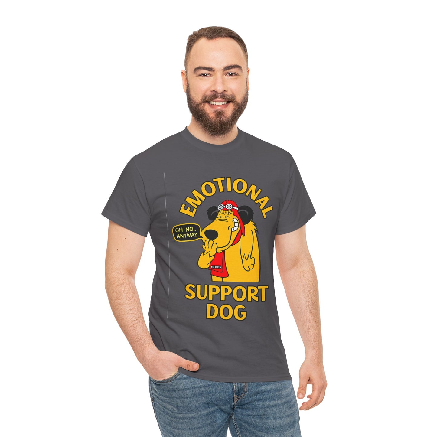 Emotional Support Dog T-Shirt — Cute Cartoon Comfort Pup Tee