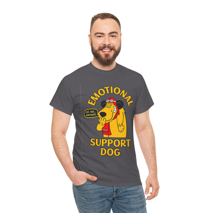 Emotional Support Dog T-Shirt — Cute Cartoon Comfort Pup Tee
