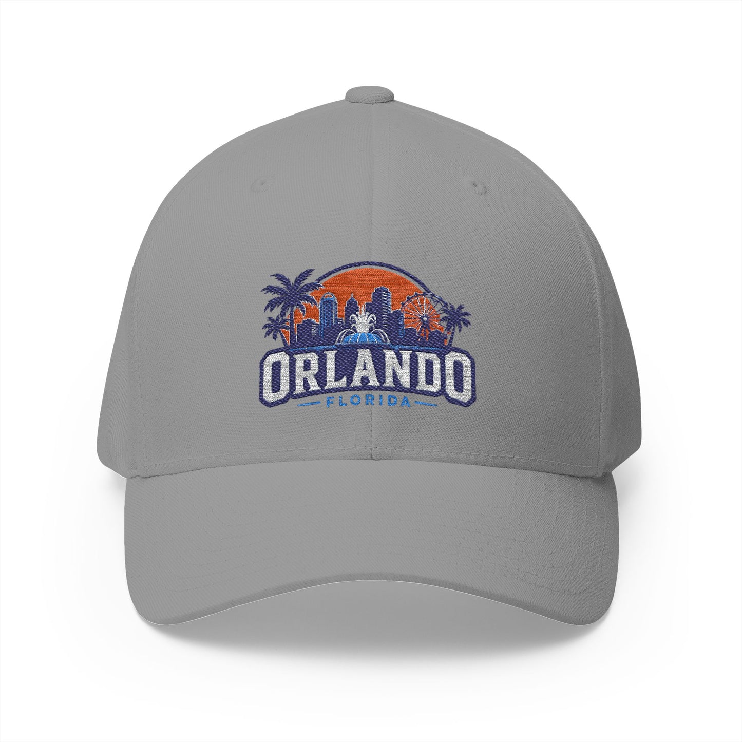 Orlando Florida Embroidered Baseball Cap — Sunset Skyline Hat
