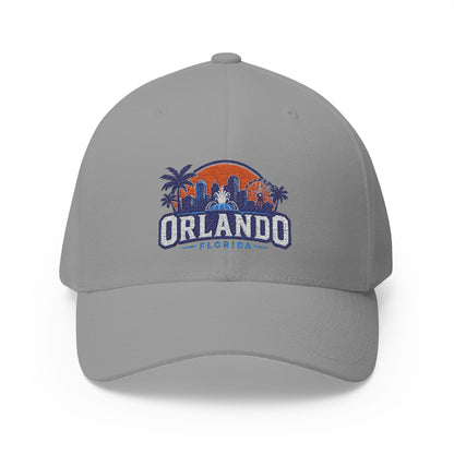 Orlando Florida Embroidered Baseball Cap — Sunset Skyline Hat