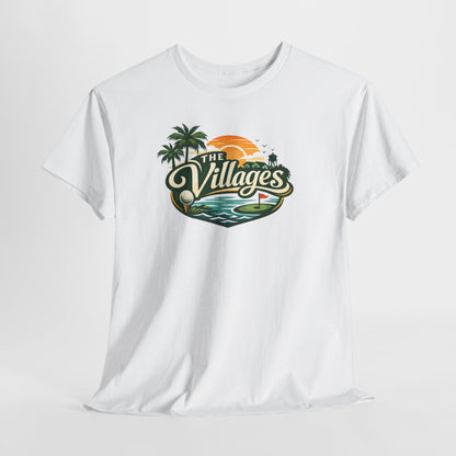 The Villages of Florida Sunset Logo Tee - Florida Palm Beach Retro T-Shirt