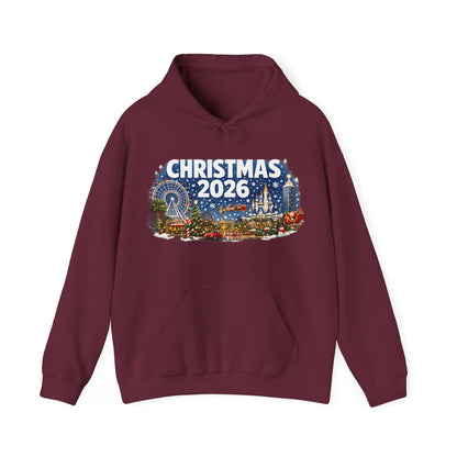 Christmas 2026 Holiday Hoodie — Festive Winter Village Sweatshirt