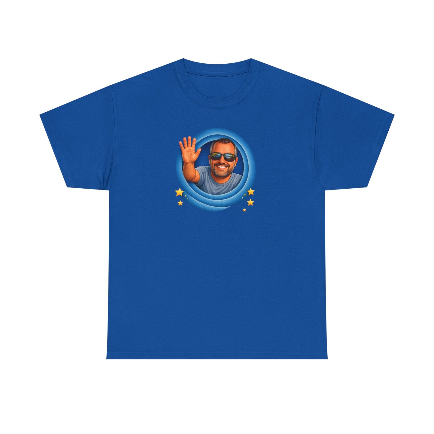 T-Shirt — "That's All, Folks!" Waving Portrait Graphic Tee