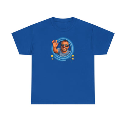 T-Shirt — "That's All, Folks!" Waving Portrait Graphic Tee