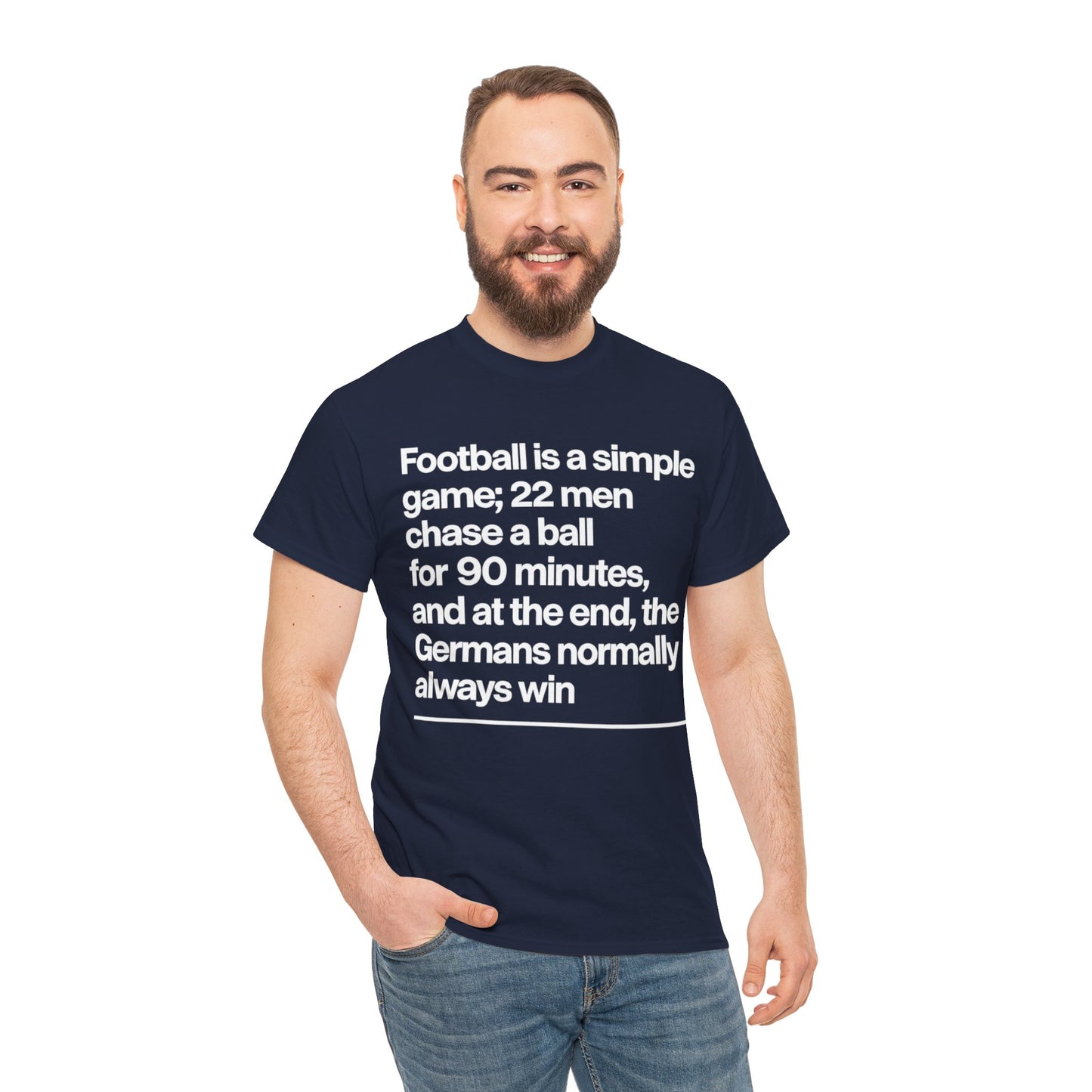 Funny Quote T-Shirt — 'Football is a simple game...' Graphic Tee