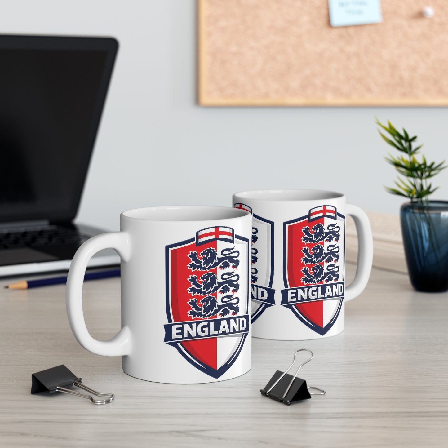 England Crest Unofficial Ceramic Coffee Mug — 11oz & 15oz