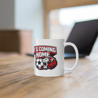 It's Coming Home England Soccer Mug — Ceramic Coffee Cup (11oz & 15oz)