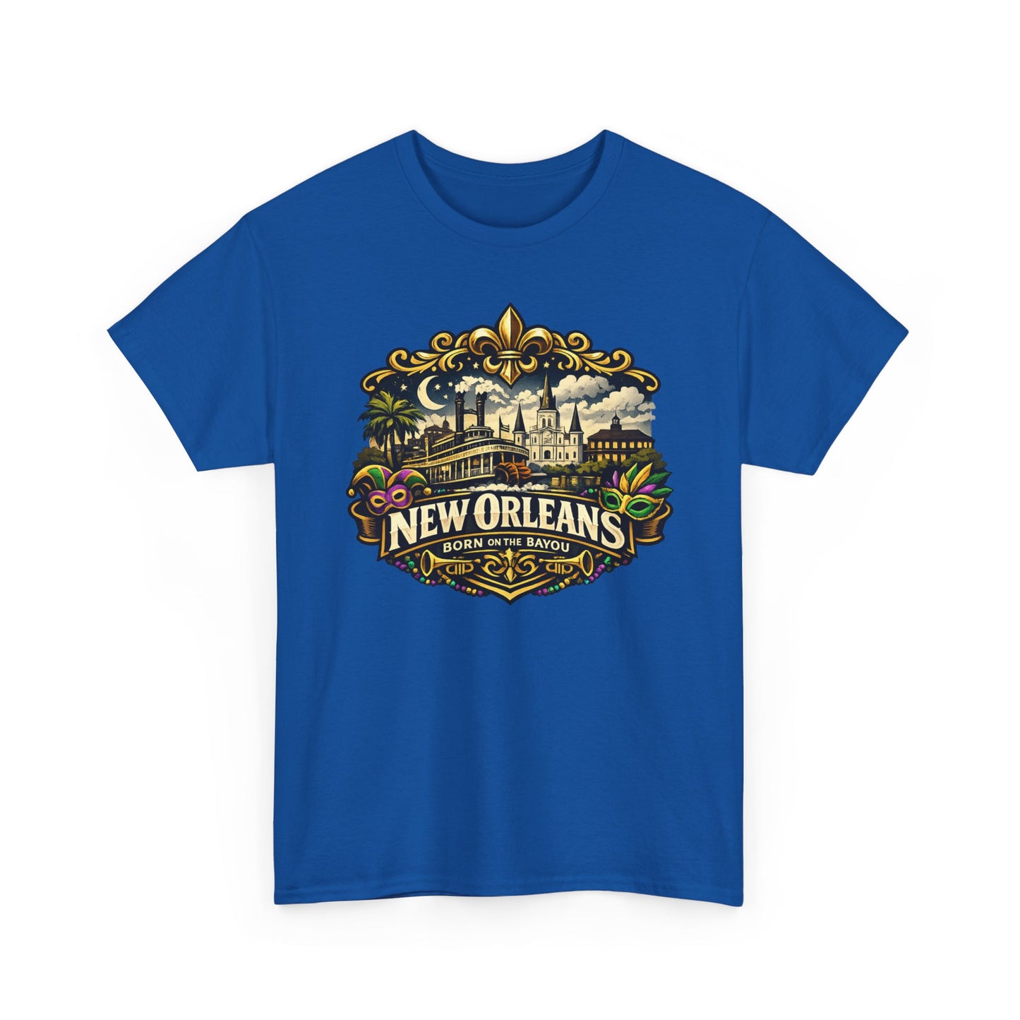 New Orleans Vintage Badge Tee — Crescent City Souvenir T-Shirt