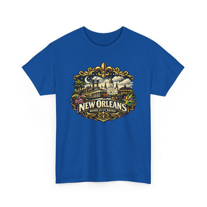 New Orleans Vintage Badge Tee — Crescent City Souvenir T-Shirt