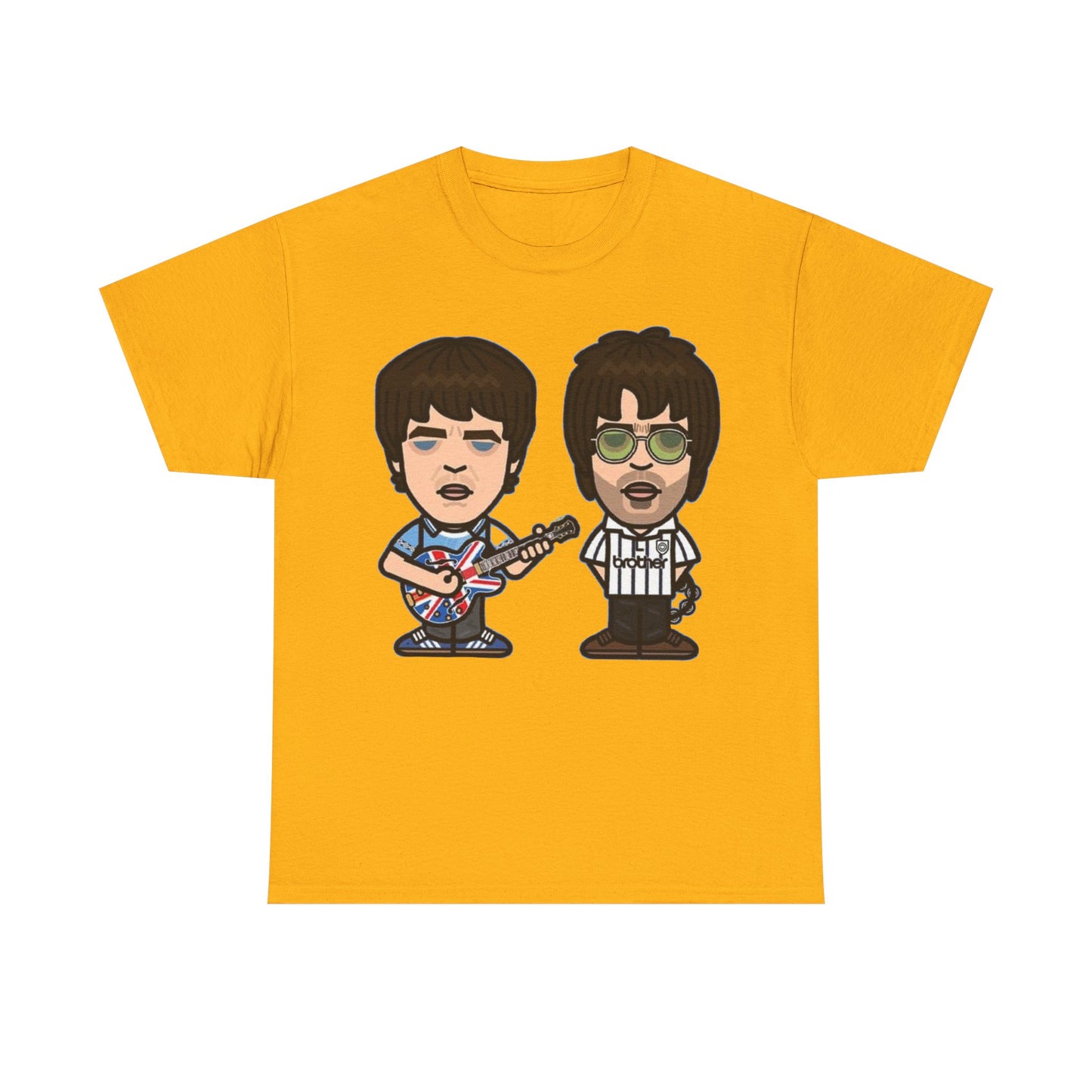 Oasis Noel & Liam Cartoon Rock Duo T-Shirt