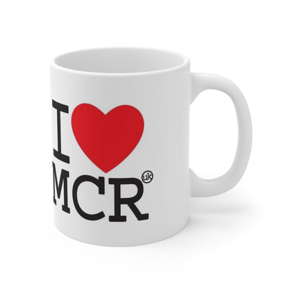 I Love Manchester Mug - I  MCR Ceramic Coffee Mug (11oz & 15oz)