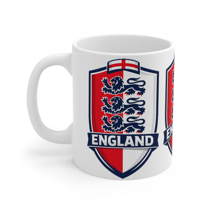 England Crest Unofficial Ceramic Coffee Mug — 11oz & 15oz