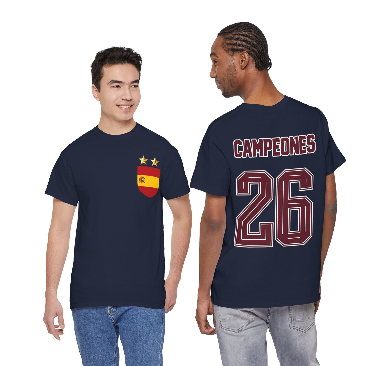 Spain World Champions 'Campeones 26' Cotton T‑Shirt