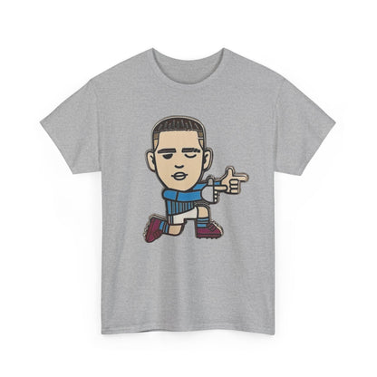Phil Foden Cartoon Dance Pose Tee - Funky Character Graphic T-Shirt