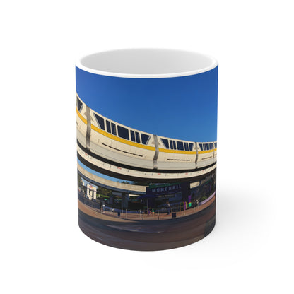 Magic Kingdom Monorail Scenic Ceramic Coffee Mug — 11oz & 15oz
