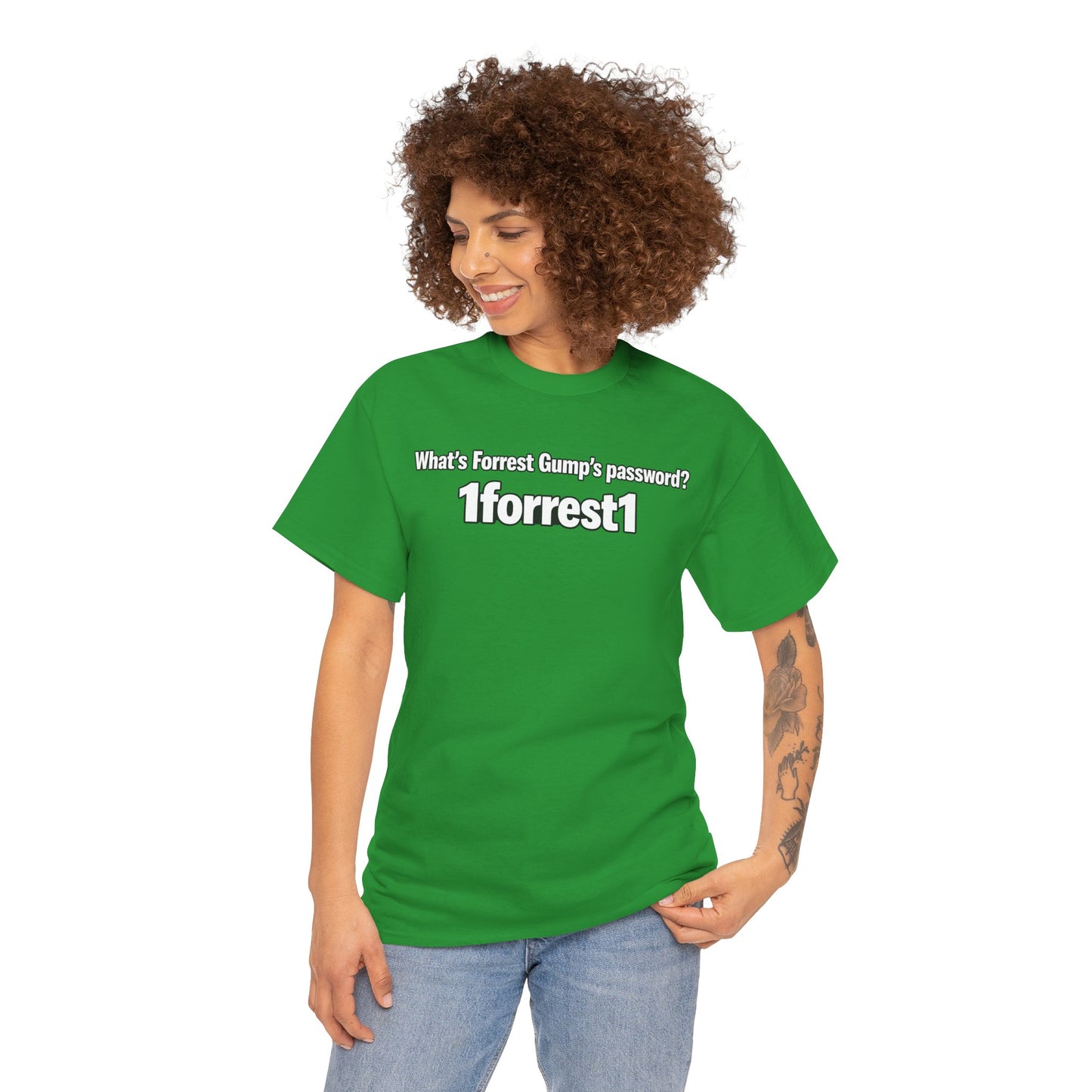 Forrest Gump Password Tee — "What's Forrest Gump's password? 1forrest1"