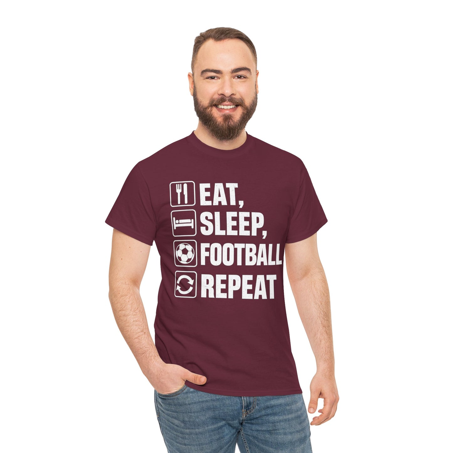 Football Eat Sleep Repeat T-Shirt