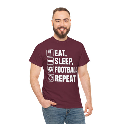 Football Eat Sleep Repeat T-Shirt